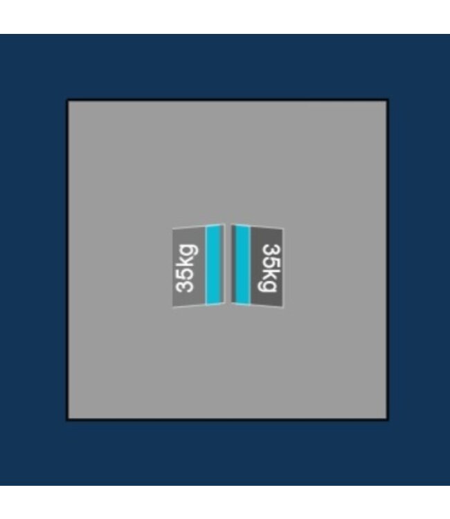 Blubase Blubase Connect Montageset - Voor 2 panelen Oost-West