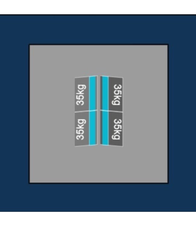 Blubase Blubase Connect Montageset - Voor 4  panelen Oost-West