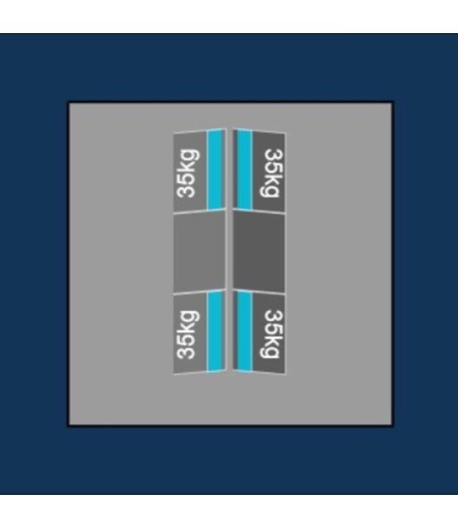 Blubase Blubase Connect Montageset - Voor 6  panelen  Oost-West