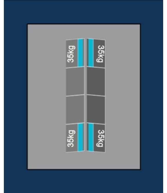 Blubase Blubase Connect Montageset - Voor 8  panelen  Oost-West