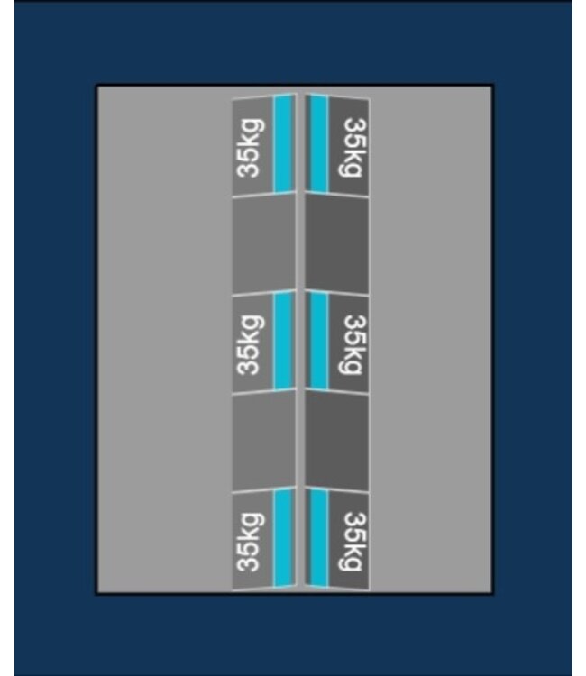 Blubase Blubase Connect Montageset - Voor 10  panelen  Oost-West