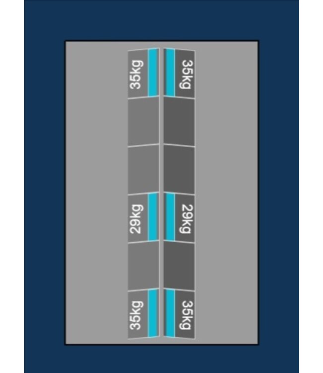 Blubase Blubase Connect Montageset - Voor 12  panelen  Oost-West
