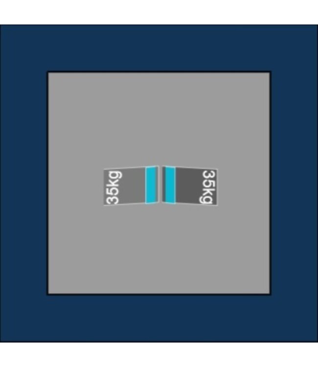 Blubase Connect Montageset - Voor 2  panelen Portrait Oost-West