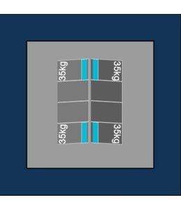 Blubase Connect Montageset - Voor 8 panelen Oost-West