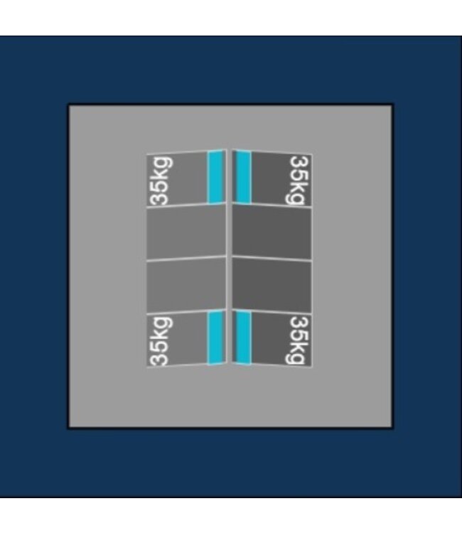 Blubase Blubase Connect Montageset - Voor 8 panelen Portrait Oost-West