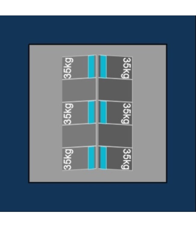 Blubase Blubase Connect Montageset - Voor 10 panelen Portrait Oost-West