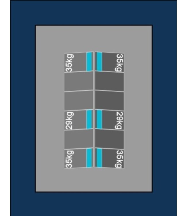 Blubase Blubase Connect Montageset - Voor 12 panelen Portrait Oost-West