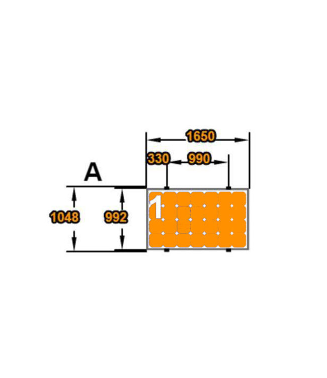 Clickfit 1 Paneel Landscape - Verticale opstelling Clickfit Evo Staaldak