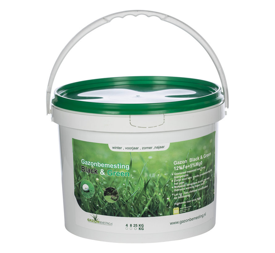 Black & Green ijzer indirecte tegen mos emmer (8kg)