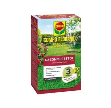 Compo Compo Gazonmeststof Floranid 1,5kg & onkruidverdelger 50 m2