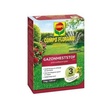 Compo Compo Gazonmeststof Floranid 3kg & onkruidverdelger 100 m2