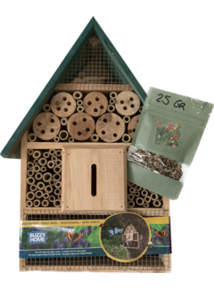 Bird Home ACTIE > Insecten en Bijen hotel met bloemenmengsel