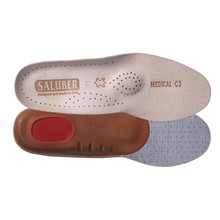 Doorgezakte Voorvoet steunzool met leer