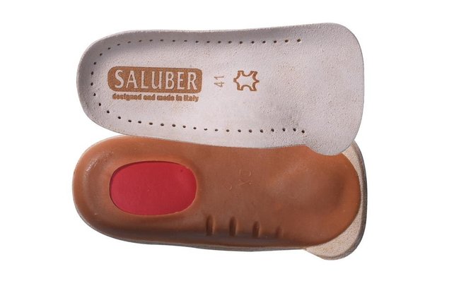 Saluber leren driekwart inlegzool