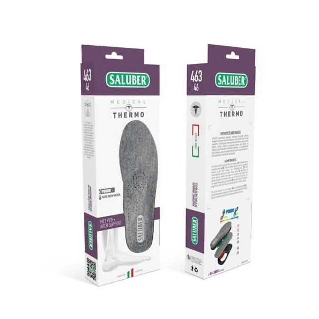 Saluber Thermo Doorgezakte Voorvoet Steunzool