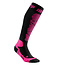 CEP CEP Merino Skisokken met compressie - Zwart / Roze