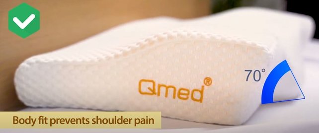 Qmed Ergo Traagschuim Hoofdkussen Qmed Ergo Traagschuim Hoofdkussen