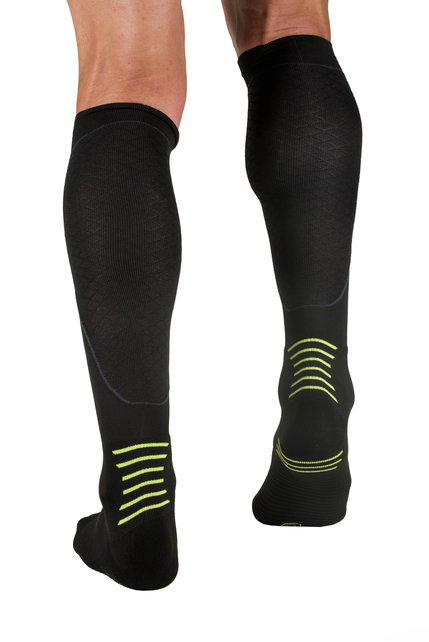 INC PRO Compressiekousen zwart / groen