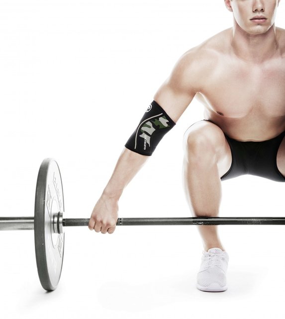 Rehband RX Elleboog sleeve 5mm - Camo Rehband RX Elleboog sleeve 5mm - Camo