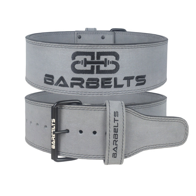 Barbelts Powerlift riem 10mm grijs