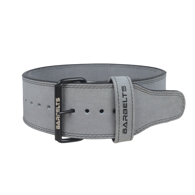 Barbelts Powerlift riem 10mm grijs