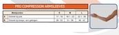 Herzog PRO Compressie Arm sleeves - zwart