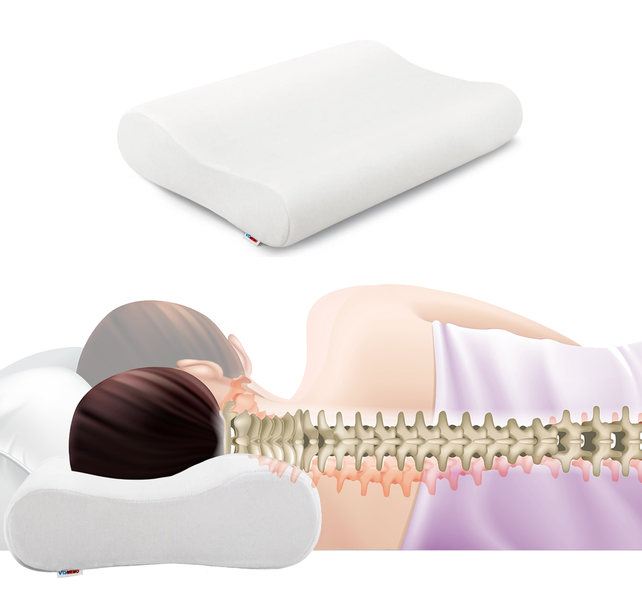 Reh4Clinic Orthopedisch hoofdkussen met memory foam Reh4Clinic Orthopedisch hoofdkussen met memory foam