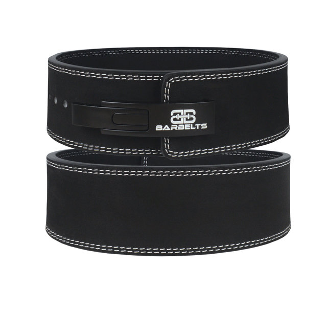 Barbelts Lever belt 10mm Zwart - Powerlift riem Barbelts Lever belt 10mm Zwart - Powerlift riem