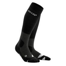 Hiking Merino Compressiesokken - Zwart/Grijs