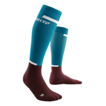 Compressiekousen The Run - Petrol/Rood