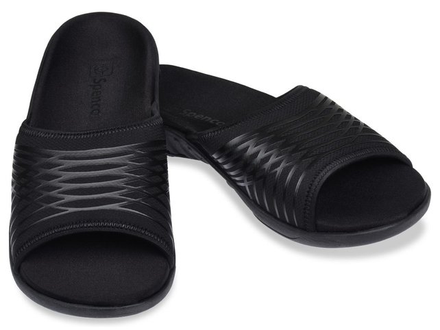 Spenco Thrust Slippers Heren - Black