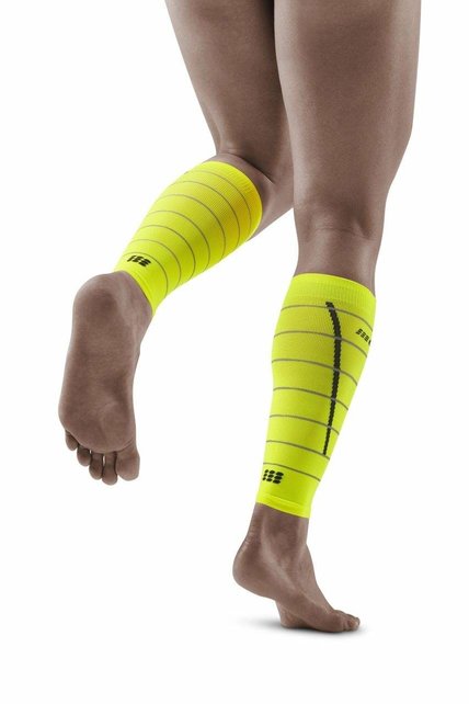 CEP Reflectie calf sleeves - neon yellow