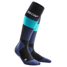 Ski Merino Compressiekousen - Blauw