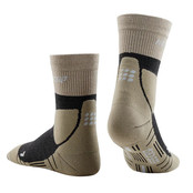 CEP Hiking Merino Mid Cut Compressiesokken - Sand