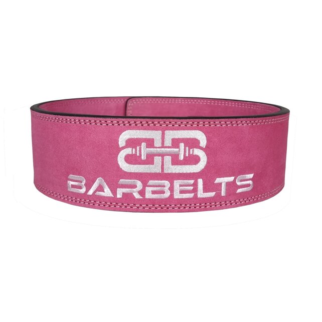 Barbelts Lever belt 10mm Roze - Powerlift riem