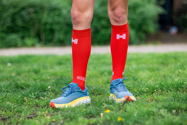 Herzog PRO Compressiekousen rood