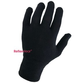 Diabetes handschoenen met vingertop - zwart
