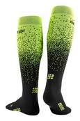 CEP Ski Merino Compressiekousen - Zwart/groen