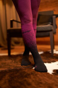 CEP Ski Merino Compressiekousen - Zwart/paars CEP Ski Merino Compressiekousen - Zwart/paars