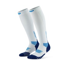 CEP Compressiekousen Core Run 5.0 - Wit/blauw