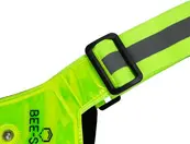 BEE SAFE Led Hardloopvest USB-C Lime met telefoonvak | Reflectievest