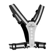 BEE SAFE Led Hardloopvest Silver | Reflectievest