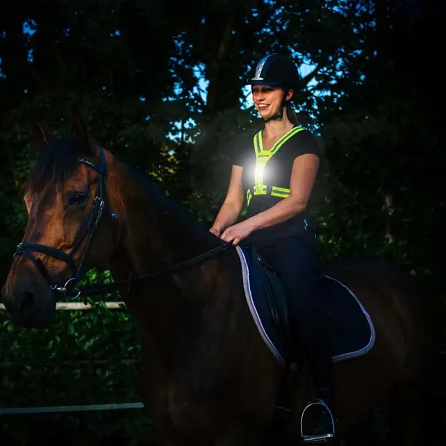 BEE SAFE Led Hardloopvest Lime | Reflectievest