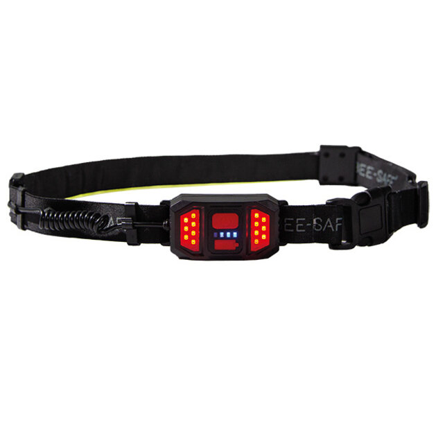BEE SAFE  Led Heupband - Zwart | USB | Hardlopen