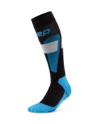CEP Ski Merino Compressiekousen 3.0 - Zwart/blauw
