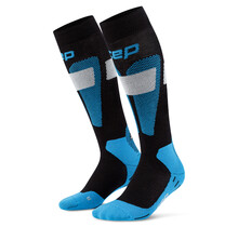 CEP Ski Merino Compressiekousen 3.0 - Zwart/blauw