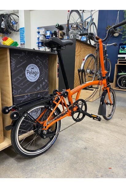 Brompton C-line Explore 6 speed - Sunset Orange - hoog stuur with Rack