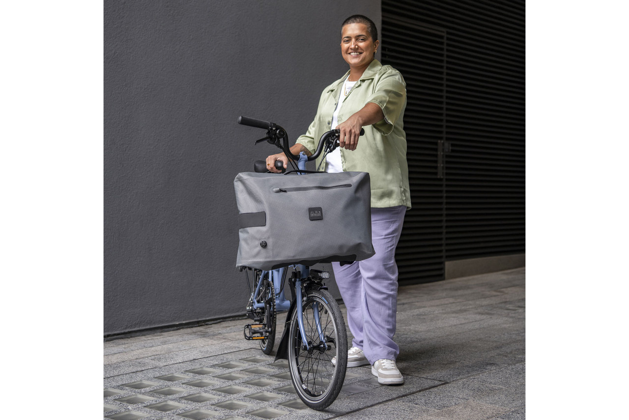 Tas Brompton Borough  Waterproof backpack M + Frame Graphite-8