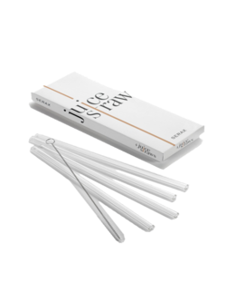 Serax Glazen rietjes set 4 en borsteltje