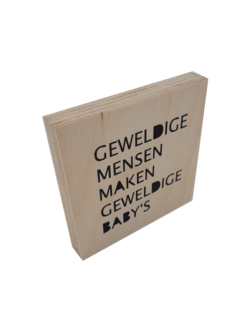 Woodblocks Geweldige mensen